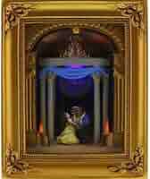 Keekee☆　カリフォルニアディズニー 美女と野獣　フィギュア　置物 エネスコ enesco ディズニーショーケース Disney Showcase 美女